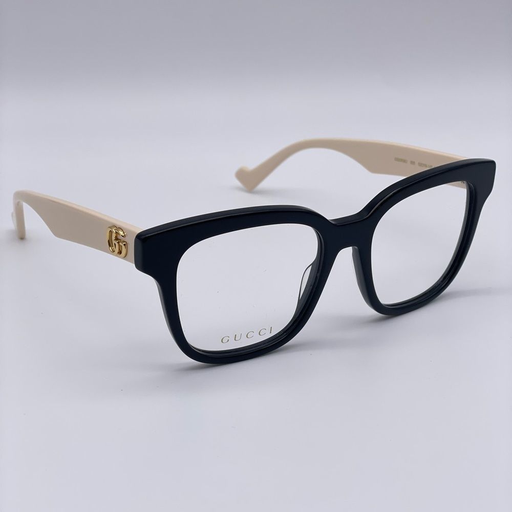 Brand New Gucci Gg0958o 005 Black/White/Transparent Women Sunglasses